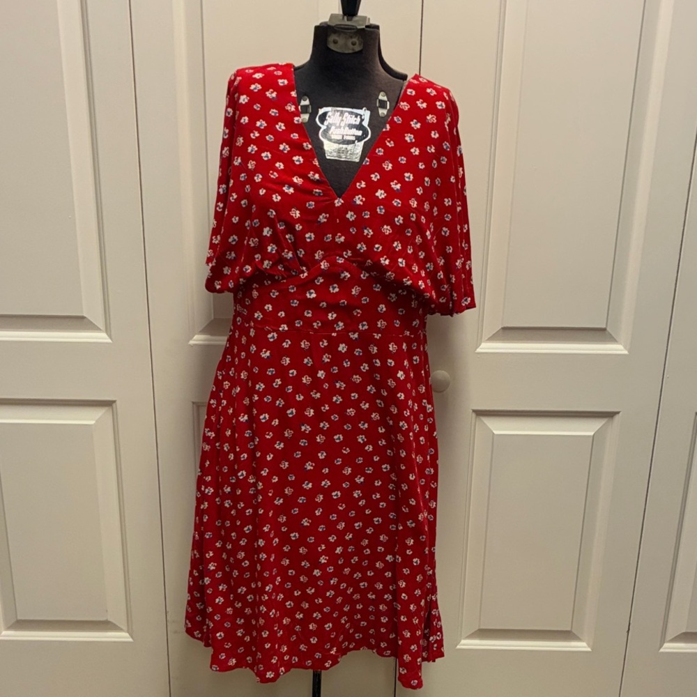 Red Floral Women's Dress Seasalt Cornwall